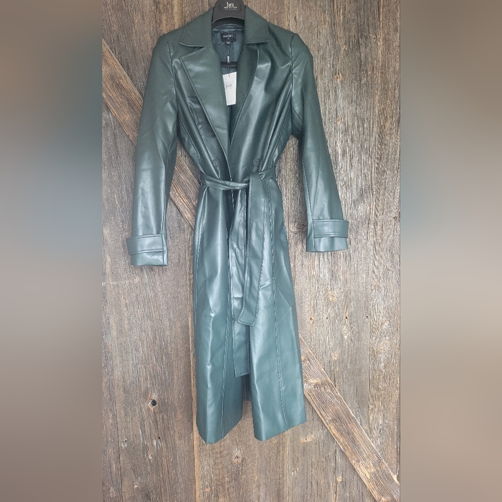 Bardot Dark Green Trench Coat
